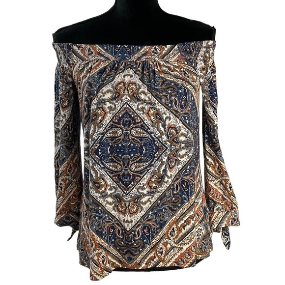 DANIEL Rainn Maiella Off The Shoulder Knit Top Medium - Picture 1 of 11
